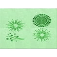 thumbnail image 1 of Ahgly Company Machine Washable Indoor Rectangle Transitional Light Green Area Rugs, 6' x 9', 1 of 7
