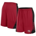 thumbnail image 1 of Men's Fanatics Scarlet San Francisco 49ers No Defense Shorts, 1 of 3