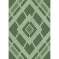 thumbnail image 1 of Ahgly Company Machine Washable Indoor Rectangle Transitional Medium Forest Green Area Rugs, 4' x 6', 1 of 7