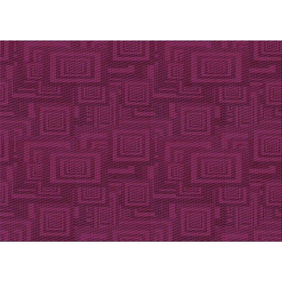 Ahgly Company Machine Washable Indoor Rectangle Transitional Medium Violet Red Pink Area Rugs, 2' x 5'