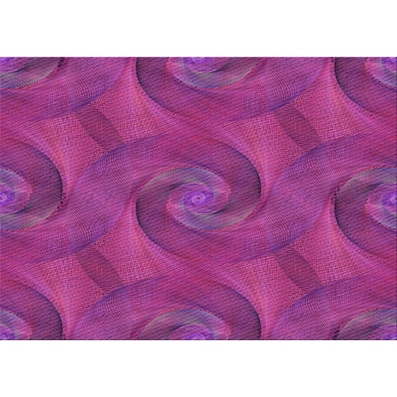Ahgly Company Machine Washable Indoor Rectangle Transitional Medium Violet Red Pink Area Rugs, 5' x 8'