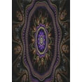 thumbnail image 1 of Ahgly Company Machine Washable Indoor Rectangle Transitional Night Black Area Rugs, 8' x 10', 1 of 7