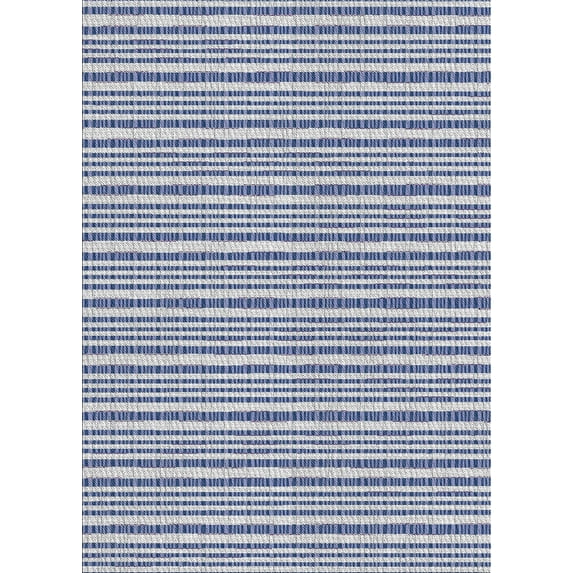 Ahgly Company Machine Washable Indoor Rectangle Transitional Pastel Light Blue Area Rugs, 4' x 6'