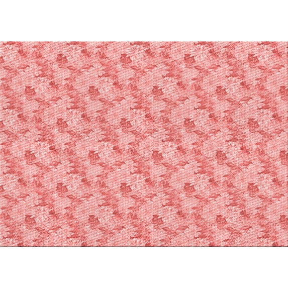 Ahgly Company Machine Washable Indoor Rectangle Transitional Pastel Pink Area Rugs, 7' x 9'