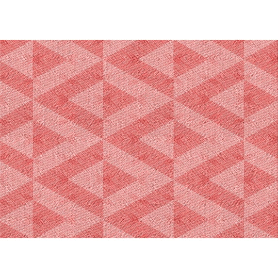 Ahgly Company Machine Washable Indoor Rectangle Transitional Pastel Pink Area Rugs, 8' x 12'