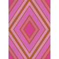 thumbnail image 1 of Ahgly Company Machine Washable Indoor Rectangle Transitional Pink Lemonade Pink Area Rugs, 2' x 4', 1 of 7