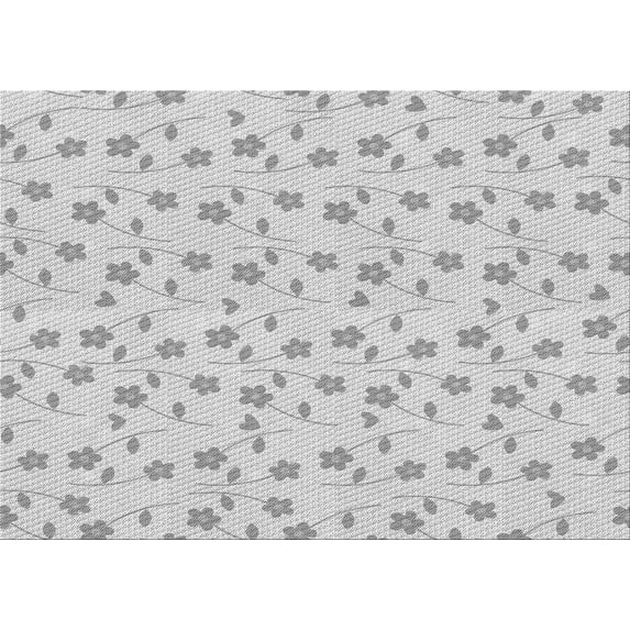 Ahgly Company Machine Washable Indoor Rectangle Transitional Platinum Gray Area Rugs, 8' x 10'