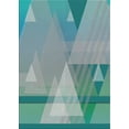 thumbnail image 1 of Ahgly Company Machine Washable Indoor Rectangle Transitional Tiffany Blue Area Rugs, 2' x 5', 1 of 7