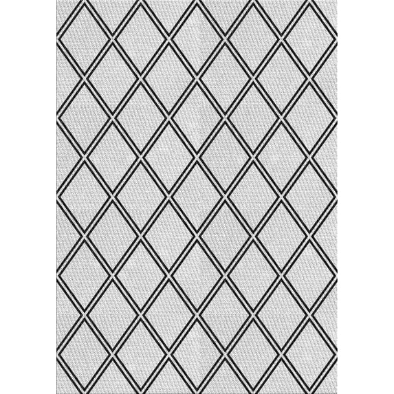 Ahgly Company Machine Washable Indoor Rectangle Transitional White Smoke Area Rugs, 2' x 3'