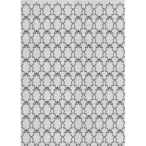 Ahgly Company Machine Washable Indoor Rectangle Transitional White Smoke Area Rugs, 2' x 5'