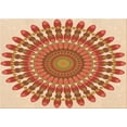thumbnail image 1 of Ahgly Company Machine Washable Indoor Rectangle Transitional Yellow Area Rugs, 4' x 6', 1 of 7