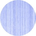 thumbnail image 1 of Ahgly Company Machine Washable Indoor Round Abstract Blue Contemporary Area Rugs, 3' Round, 1 of 4