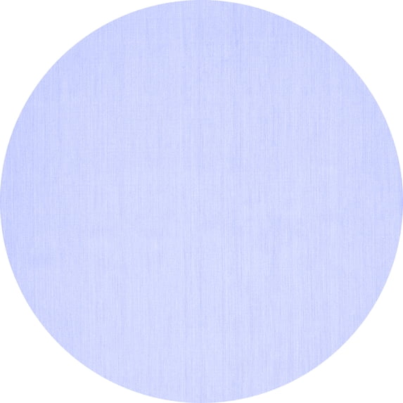 Ahgly Company Machine Washable Indoor Round Abstract Blue Contemporary Area Rugs, 5' Round