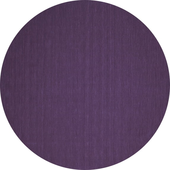 Ahgly Company Machine Washable Indoor Round Abstract Blue Contemporary Area Rugs, 6' Round