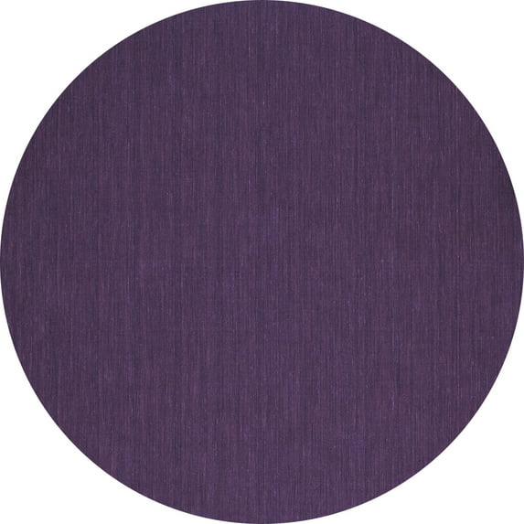 Ahgly Company Machine Washable Indoor Round Abstract Blue Contemporary Area Rugs, 6' Round