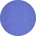 thumbnail image 1 of Ahgly Company Machine Washable Indoor Round Abstract Blue Contemporary Area Rugs, 6' Round, 1 of 4