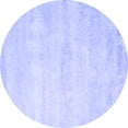 thumbnail image 1 of Ahgly Company Machine Washable Indoor Round Abstract Blue Contemporary Area Rugs, 7' Round, 1 of 4