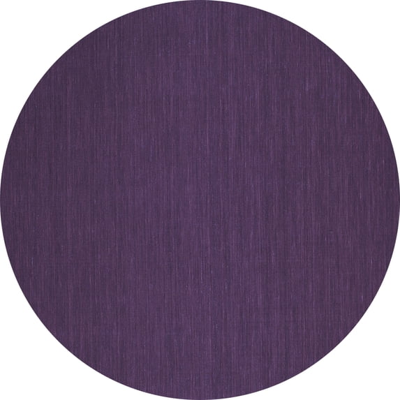 Ahgly Company Machine Washable Indoor Round Abstract Blue Contemporary Area Rugs, 7' Round