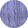 thumbnail image 1 of Ahgly Company Machine Washable Indoor Round Abstract Blue Modern Area Rugs, 6' Round, 1 of 4