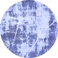 thumbnail image 1 of Ahgly Company Machine Washable Indoor Round Abstract Blue Modern Area Rugs, 8' Round, 1 of 4