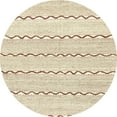 thumbnail image 1 of Ahgly Company Machine Washable Indoor Round Abstract Brown Sugar Brown Area Rugs, 6' Round, 1 of 7