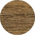 thumbnail image 1 of Ahgly Company Machine Washable Indoor Round Abstract Cinnamon Brown Area Rugs, 7' Round, 1 of 7
