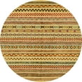 thumbnail image 1 of Ahgly Company Machine Washable Indoor Round Abstract Red Fox Red Area Rugs, 6' Round, 1 of 7