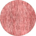 thumbnail image 1 of Ahgly Company Machine Washable Indoor Round Abstract Red Modern Area Rugs, 4' Round, 1 of 4