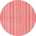 thumbnail image 1 of Ahgly Company Machine Washable Indoor Round Abstract Red Modern Area Rugs, 4' Round, 1 of 4