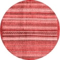 thumbnail image 1 of Ahgly Company Machine Washable Indoor Round Abstract Red Modern Area Rugs, 7' Round, 1 of 4
