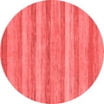 thumbnail image 1 of Ahgly Company Machine Washable Indoor Round Abstract Red Modern Area Rugs, 7' Round, 1 of 4