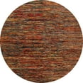 thumbnail image 1 of Ahgly Company Machine Washable Indoor Round Abstract Saffron Red Area Rugs, 5' Round, 1 of 7