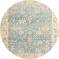 thumbnail image 1 of Ahgly Company Machine Washable Indoor Round Abstract Sage Green Area Rugs, 8' Round, 1 of 7