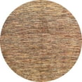 thumbnail image 1 of Ahgly Company Machine Washable Indoor Round Abstract Sandy Brown Area Rugs, 5' Round, 1 of 7