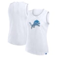 thumbnail image 1 of Women's-Fanatics  White Detroit Lions Slub Tank Top, 1 of 3