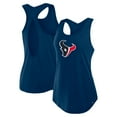 thumbnail image 1 of Women's Fanatics Navy Houston Texans Iron Fan Tank Top, 1 of 5
