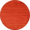 thumbnail image 1 of Ahgly Company Machine Washable Indoor Round Contemporary Neon Red Area Rugs, 8' Round, 1 of 7