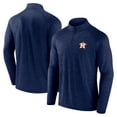 thumbnail image 1 of Men's Fanatics Navy Houston Astros Head-to-Head Raglan Quarter-Zip Jacket, 1 of 3