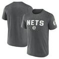 thumbnail image 1 of Men's Logo Athletic Heather Charcoal Brooklyn Nets Block Practice Performance T-Shirt, 1 of 3