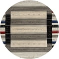 thumbnail image 1 of Ahgly Company Machine Washable Indoor Round Contemporary Tan Brown Area Rugs, 6' Round, 1 of 7