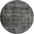 thumbnail image 1 of Ahgly Company Machine Washable Indoor Round Contemporary Western Charcoal Gray Area Rugs, 3' Round, 1 of 7