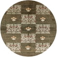 thumbnail image 1 of Ahgly Company Machine Washable Indoor Round Industrial Modern Bullet Shell Brown Area Rugs, 7' Round, 1 of 7