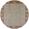 thumbnail image 1 of Ahgly Company Machine Washable Indoor Round Industrial Modern Dark Almond Brown Area Rugs, 4' Round, 1 of 7