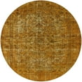 thumbnail image 1 of Ahgly Company Machine Washable Indoor Round Industrial Modern Mahogany Brown Area Rugs, 3' Round, 1 of 7