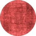 thumbnail image 1 of Ahgly Company Machine Washable Indoor Round Oriental Red Modern Area Rugs, 6' Round, 1 of 4
