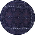 thumbnail image 1 of Ahgly Company Machine Washable Indoor Round Persian Blue Traditional Area Rugs, 5' Round, 1 of 4