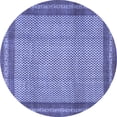 thumbnail image 1 of Ahgly Company Machine Washable Indoor Round Persian Blue Traditional Area Rugs, 5' Round, 1 of 4