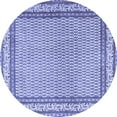 thumbnail image 1 of Ahgly Company Machine Washable Indoor Round Persian Blue Traditional Area Rugs, 7' Round, 1 of 4