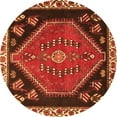 thumbnail image 1 of Ahgly Company Machine Washable Indoor Round Persian Orange Traditional Area Rugs, 3' Round, 1 of 1