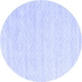 thumbnail image 1 of Ahgly Company Machine Washable Indoor Round Solid Blue Modern Area Rugs, 6' Round, 1 of 4